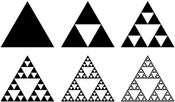 czarne i białe trójkąty