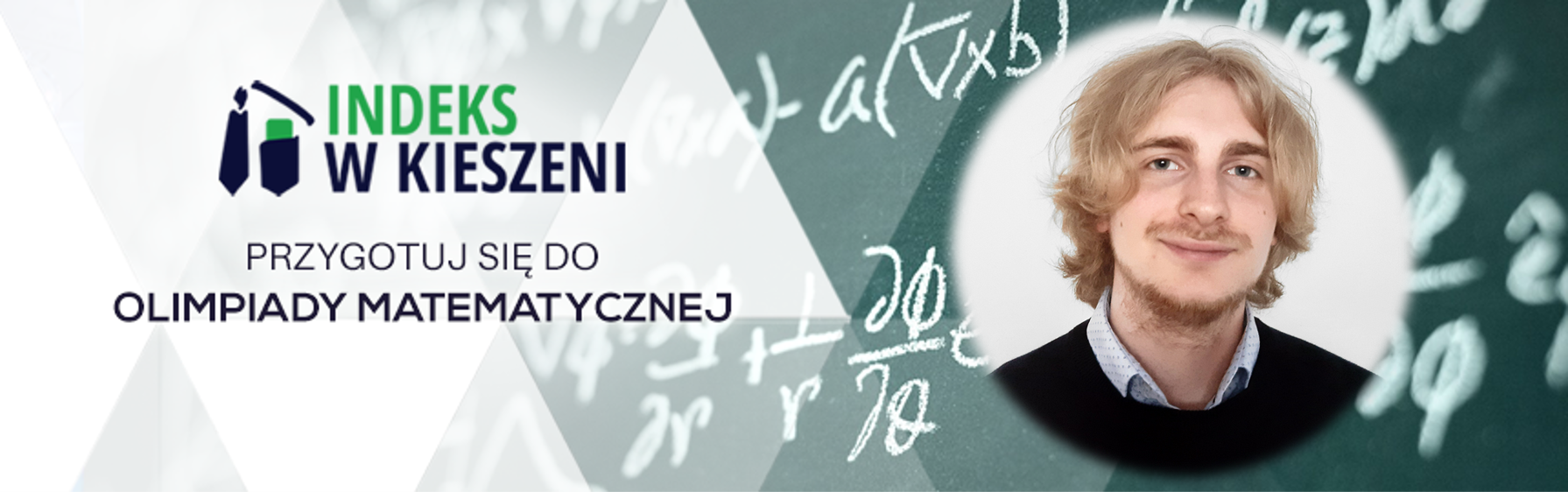 Olimpiada Matematyczna, grafika Indeksu w Kieszeni z prowadzącym